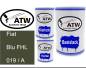 Preview: Fiat, Blu FHL, 019 / A: 500ml Lackdose + 500ml Klarlack + 250ml Härter - Set, von ATW Autoteile West.